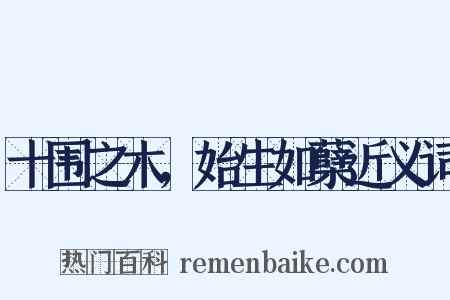十围之木，始生如蘖近义词是什么意思的图片
